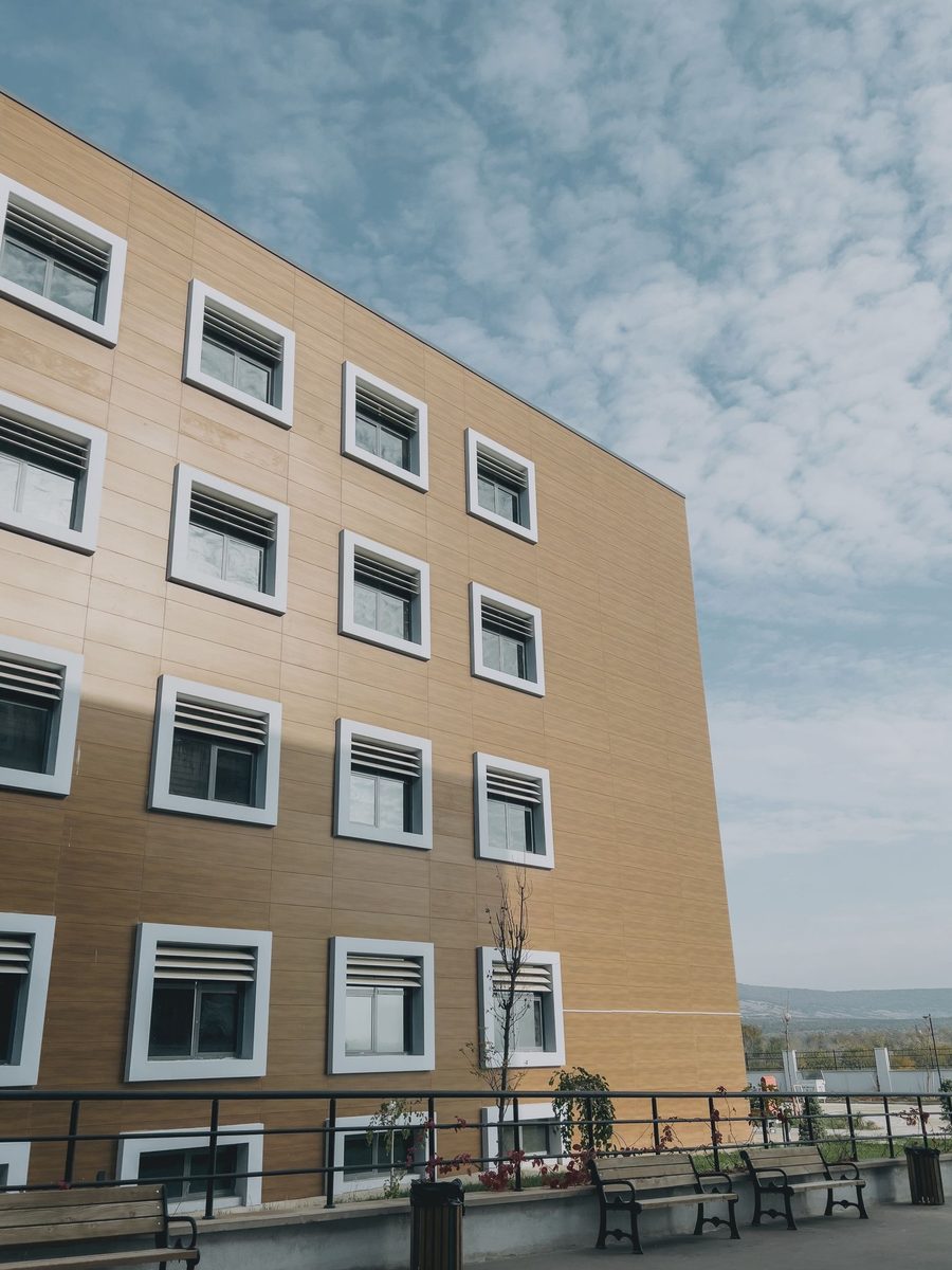 Modern medical clinic building exterior